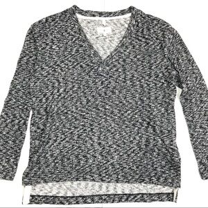 Lou & Grey Heathered Blue Gray Tunic Small